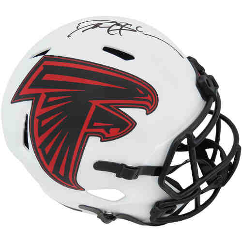 Deion Sanders Signed Atlanta Falcons Lunar Eclipse Riddell Full Size Speed Replica Helmet