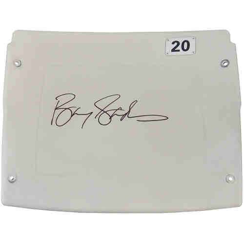 Barry Sanders Signed Detroit Silverdome White #20 Stadium Seatback