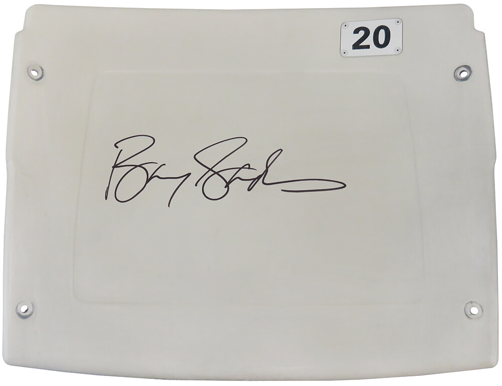 Barry Sanders Signed Detroit Silverdome White #20 Stadium Seatback