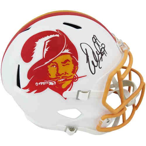 Warren Sapp Signed Tampa Bay Buccaneers White Throwback Riddell Full Size Speed Replica Helmet