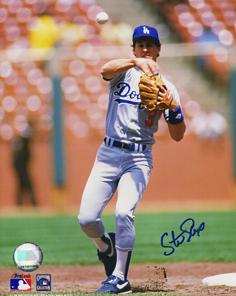 Steve Sax - Trading/Sports Card Signed