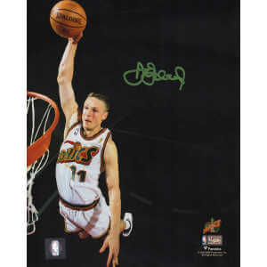 Detlef Schrempf Signed Seattle Supersonics Dunk Spotlight 8x10 Photo