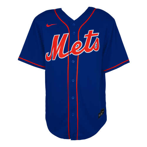 Max Scherzer Signed New York Mets Blue Nike Replica Baseball Jersey - (Fanatics) - Image 3