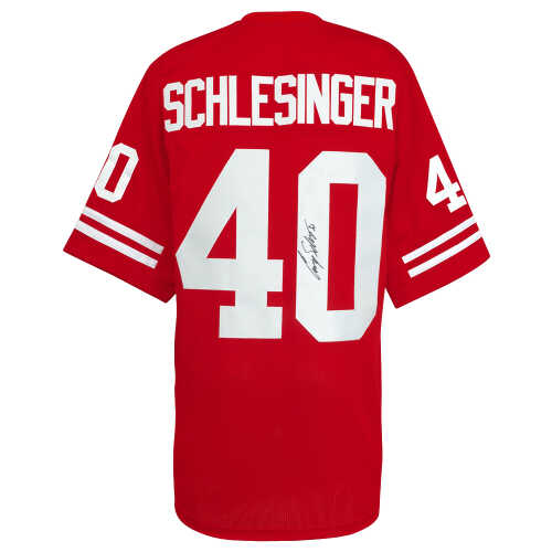 Cory Schlesinger Signed Red Custom College Football Jersey