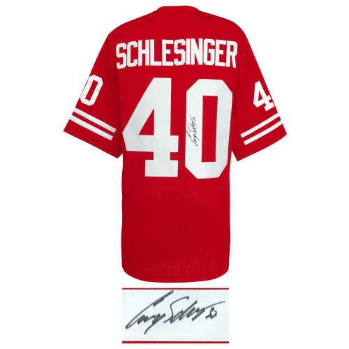 Cory Schlesinger Signed Red Custom College Football Jersey - Image 2