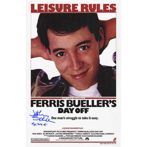 Jonathan Schmock Signed Ferris Bueller's Day Off 11x17 Movie Poster w/Maitre D