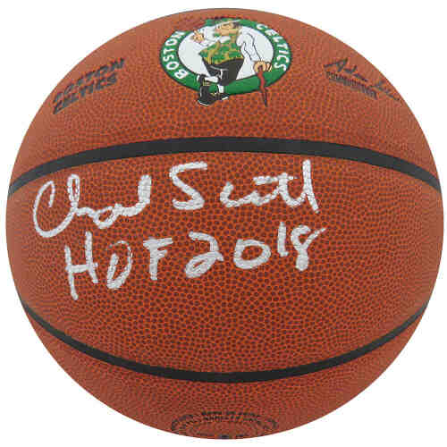 Charlie Scott Signed Wilson Boston Celtics Logo NBA Basketball w/HOF 2018