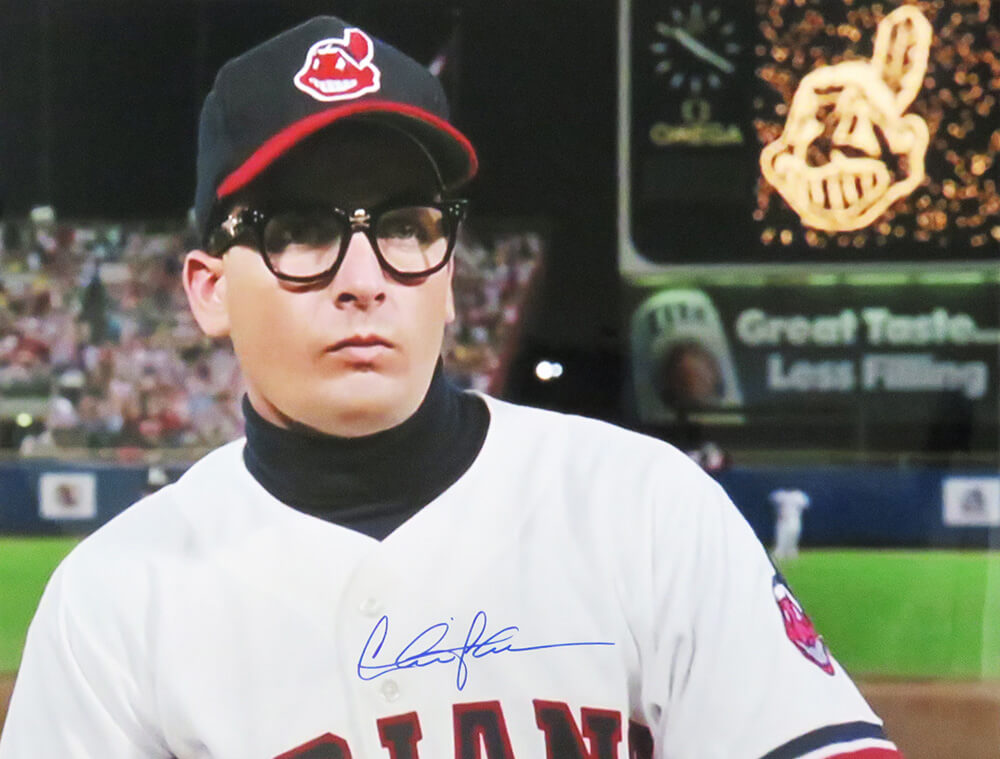 Charlie Sheen - Wild Thing Cleveland Indians Signed Jersey Major League JSA