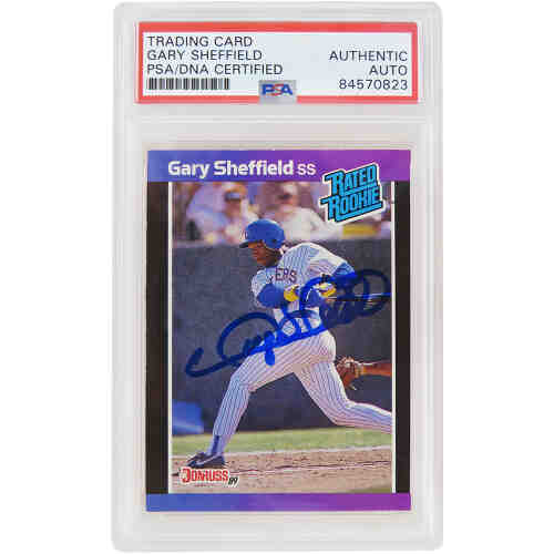 Gary Sheffield Signed Milwaukee Brewers 1989 Donruss Rated Rookie Baseball Card #31 - (PSA Encapsulated)