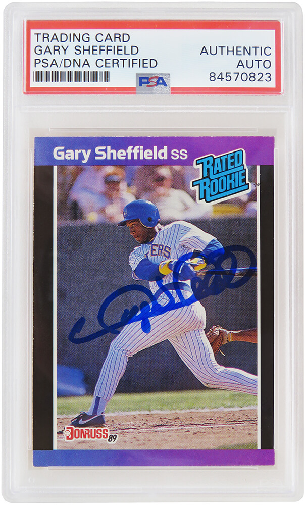 Gary Sheffield Signed Milwaukee Brewers 1989 Donruss Rated Rookie Baseball  Card #31 – (PSA Encapsulated) – Schwartz Sports Memorabilia