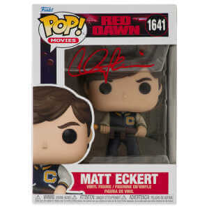 Charlie Sheen Signed Red Dawn Matt Eckert Funko Pop Doll #1641