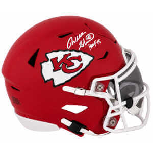 Will Shields Signed Kansas City Chiefs Riddell Mid-Size (MIDI) SpeedFlex Helmet w/HOF'15
