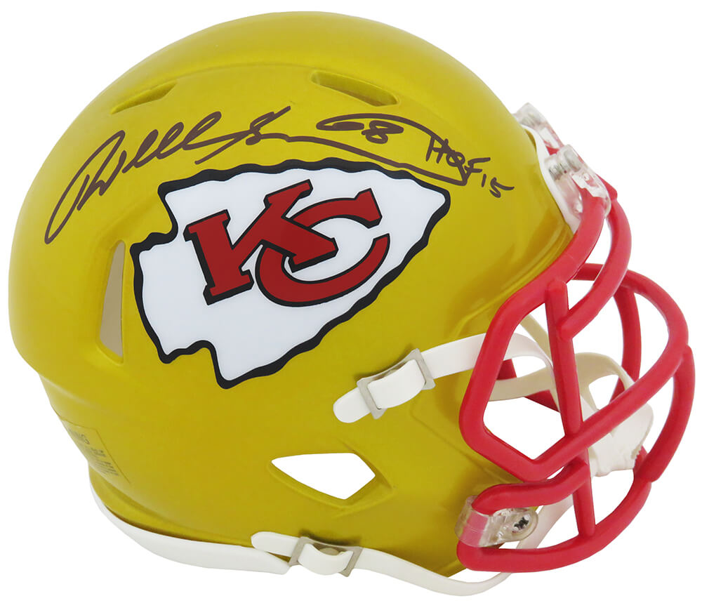 Will Shields Signed Kansas City Chiefs FLASH Riddell Speed Mini