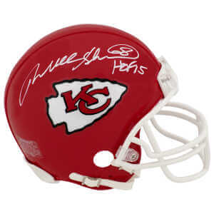 Will Shields Signed Kansas City Chiefs Riddell (VSR4) Mini Helmet w/HOF'15
