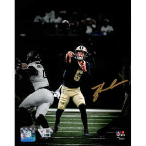 Tyler Shough Signed New Orleans Saints Passing Spotlight Action 8x10 Photo - (Fanatics)