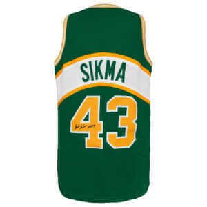 Jack Sikma Signed Green T/B Custom Basketball Jersey w/HOF'19