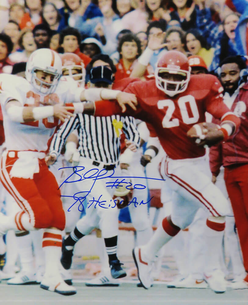 Billy Sims autographed photo Oklahoma Sooners Detroit Lions Heisman Winner