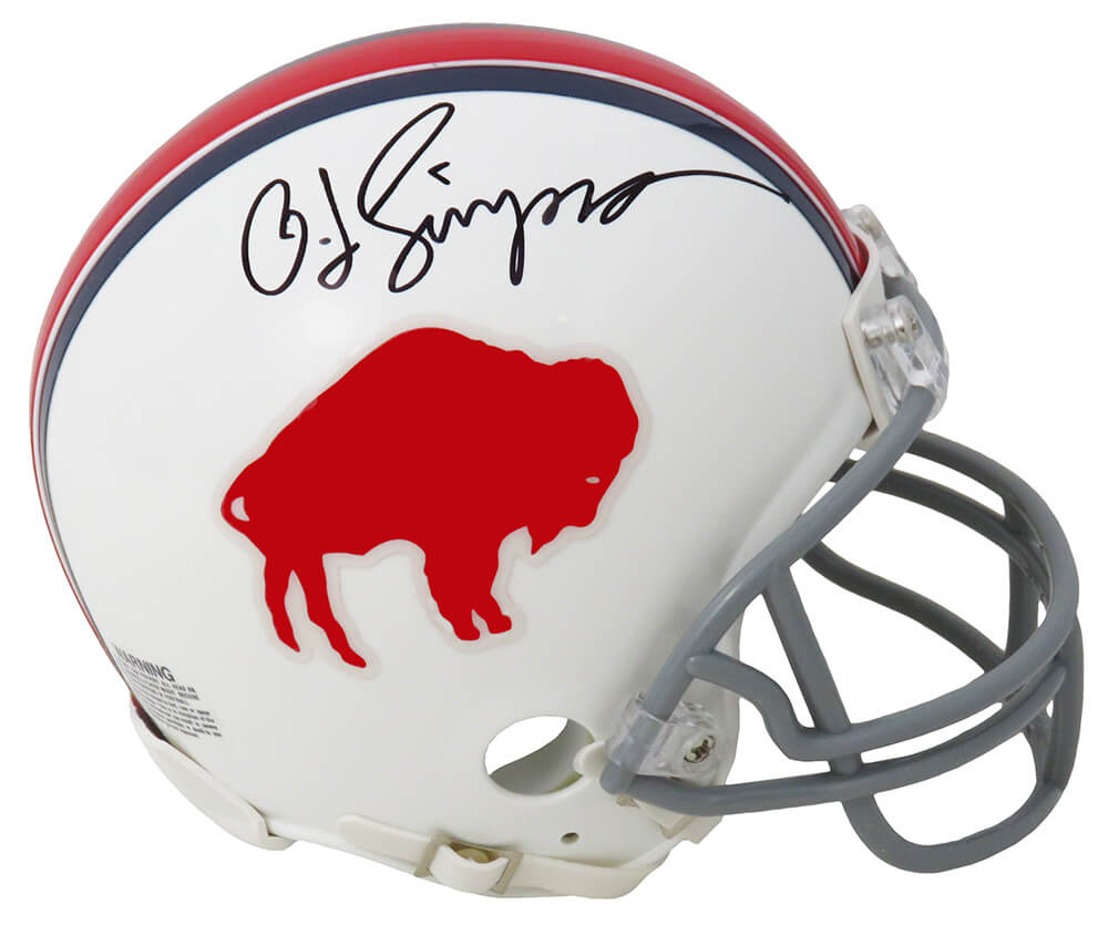 oj simpson signed helmet