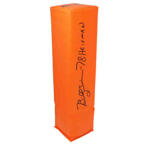 Billy Sims Signed Orange Endzone Football Pylon w/78 Heisman