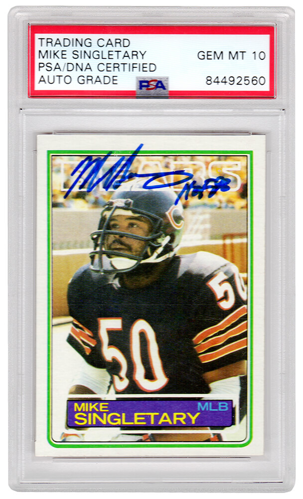 Mike Singletary Autographed Memorabilia