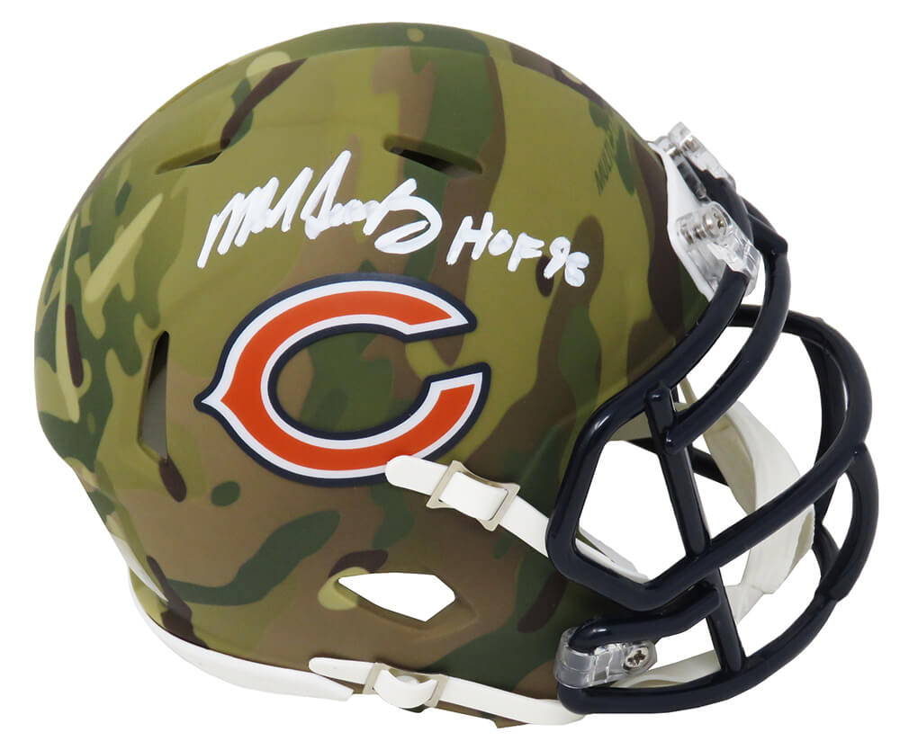 Mike Singletary Signed Chicago Bears CAMO Riddell Speed Mini Helmet  w/HOF'98 – Schwartz Sports Memorabilia