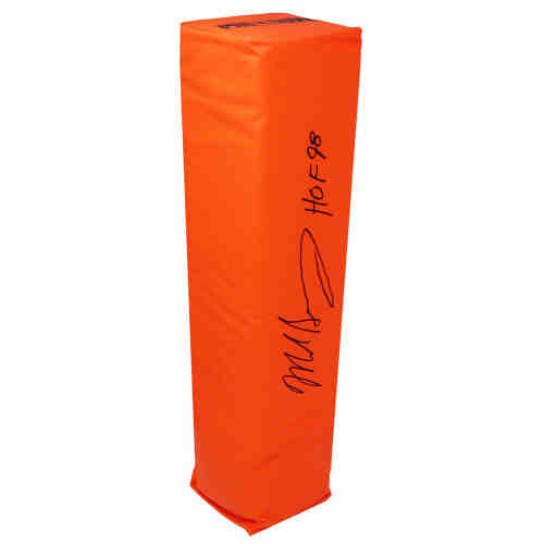 Mike Singletary Signed Orange Endzone Football Pylon w/HOF'98