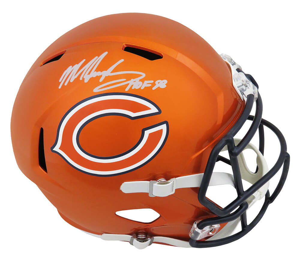 Mike Singletary Signed Chicago Bears Riddell Speed Mini Helmet w/HOF'98