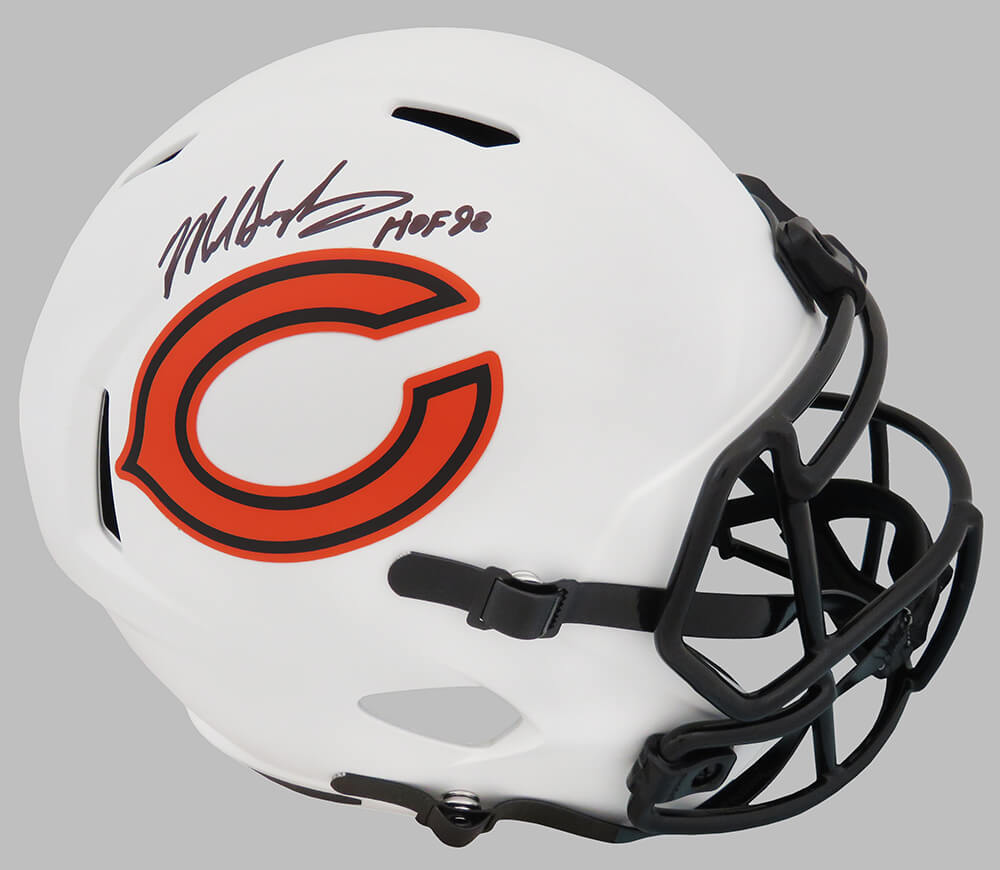 Bears Mike Singletary HOF 98 Authentic Signed Speed Mini