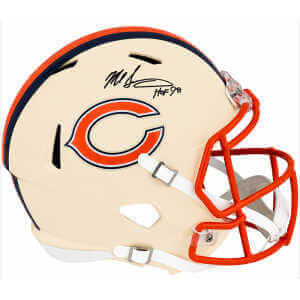 Mike Singletary Signed Chicago Bears RETRO Riddell Full Size Speed Replica Helmet w/HOF'98