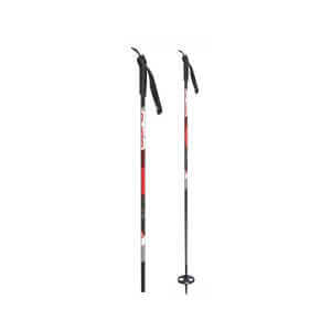 Alpina ST Snowflake Ski Poles · 2025 - Black/Red - 60IN_150CM