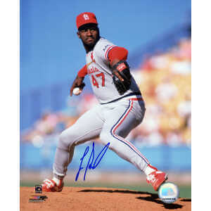 Lee Smith Signed St. Louis Cardinals Pitching Action 8x10 Photo