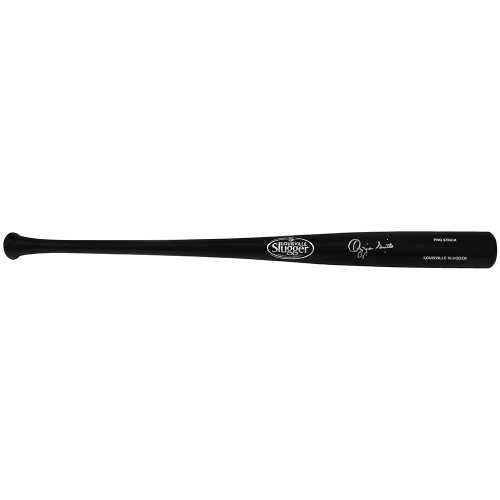 Ozzie Smith Signed Louisville Slugger Pro Stock Black Baseball Bat - (Fanatics)