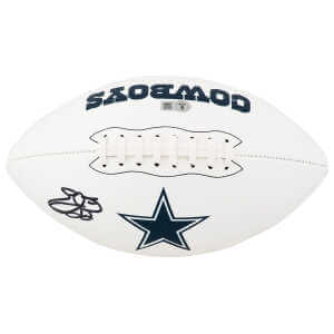 Emmitt Smith Signed Dallas Cowboys Franklin White Logo Football - (Beckett)