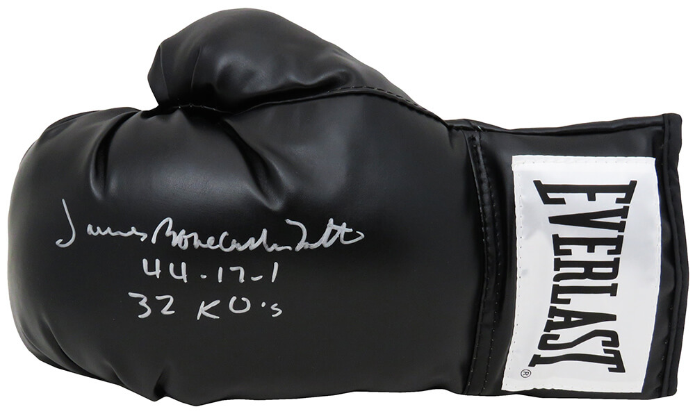 James 'Bonecrusher' Smith Signed Everlast Boxing Glove Inscribed