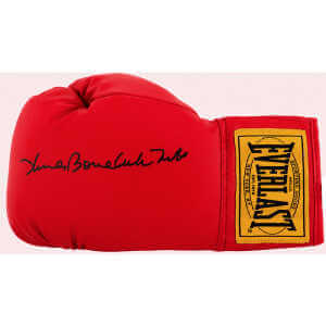 James 'Bonecrusher' Smith Signed Everlast Red Full Size Boxing Glove