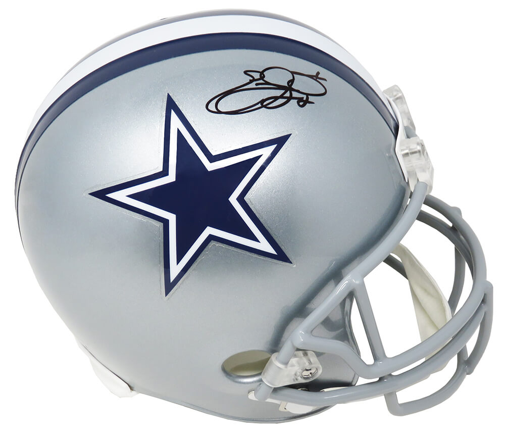 Emmitt Smith Signed Dallas Cowboys Riddell Full Size Replica Helmet (Prova Holo)