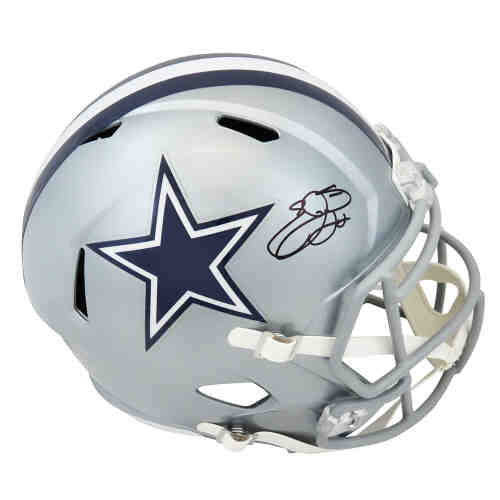 Emmitt Smith Signed Dallas Cowboys Riddell Full Size Speed Replica Helmet