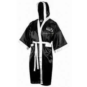 James 'Bonecrusher' Smith Signed Title Black With White Trim Full Size Boxing Robe
