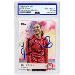 Hope Solo Signed 2012 Topps US Olympic Team Card #50 - (PSA Encapsulated)