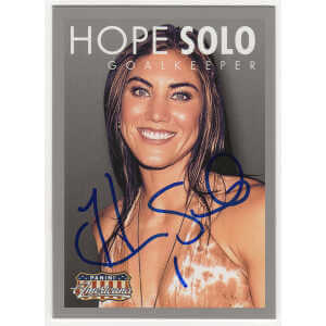 Hope Solo Signed 2015 Panini Americana Silver Trading Card #6