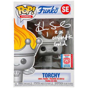 Hope Solo Signed Torchy Funko Pop Doll #SE w/2x Olympic Gold