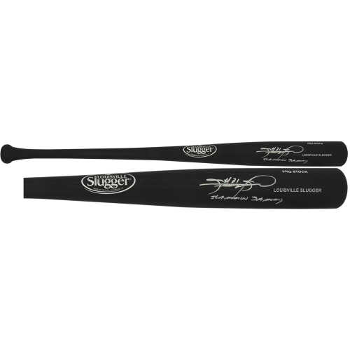 Sammy Sosa Signed Louisville Slugger Pro Stock Black Baseball Bat w/Slammin' Sammy - Image 2