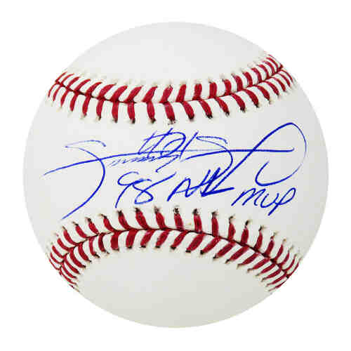 Sammy Sosa Signed Rawlings Official MLB Baseball w/98 NL MVP (Beckett)