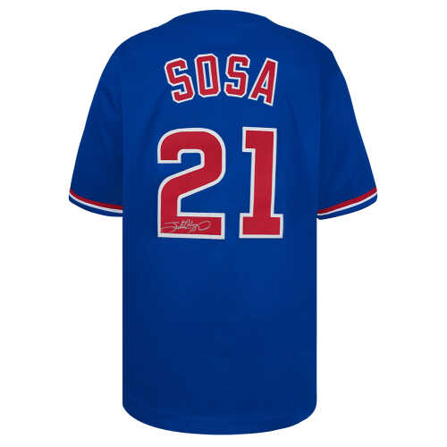 Sammy Sosa Signed Blue Custom Baseball Jersey