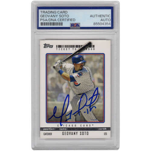 Geovany Soto Signed Chicago Cubs Baseball Trading Card (Various) - (PSA Encapsulated)