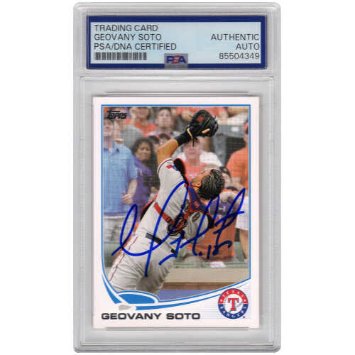 Geovany Soto Signed Texas Rangers Baseball Trading Card (Various) - (PSA Encapsulated)