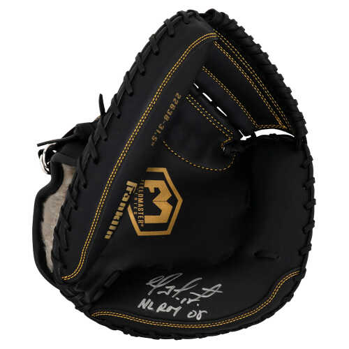 Geovany Soto Signed Franklin Black Baseball Catchers Glove w/NL ROY 08
