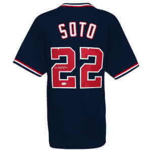 Juan Soto Signed Navy Custom Baseball Jersey - (JSA)