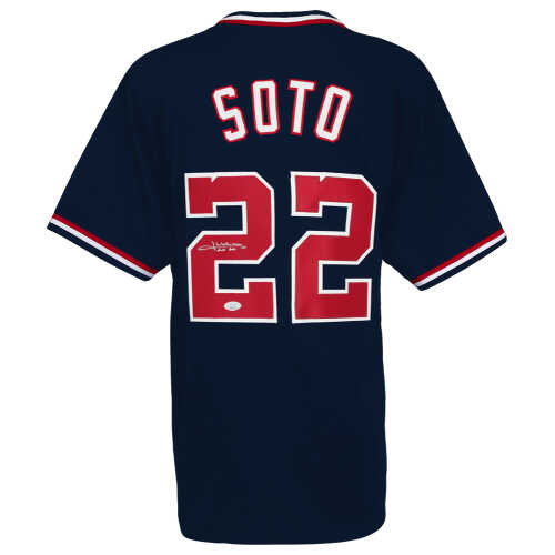 Juan Soto Signed Navy Custom Baseball Jersey - (JSA)