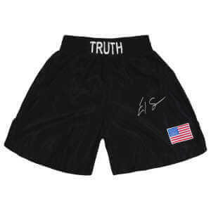 Errol Spence Jr Signed Truth Black Custom Boxing Trunks - (Beckett)